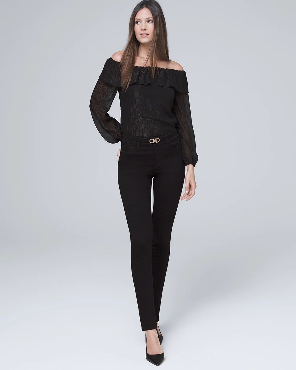 Mid Rise Super Skinny Jeggings